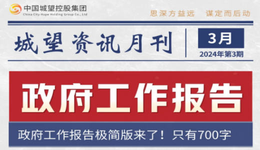 城望資訊3月刊丨政府工作報告；進(jìn)一步推動一攬子化債方案落地；超長期特別國債將投向這些重點(diǎn)領(lǐng)域
